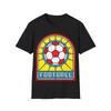 Stained Glass Football Tee, Soccer Fan Shirt, Sports Graphic T-Shirt, Unisex Tee