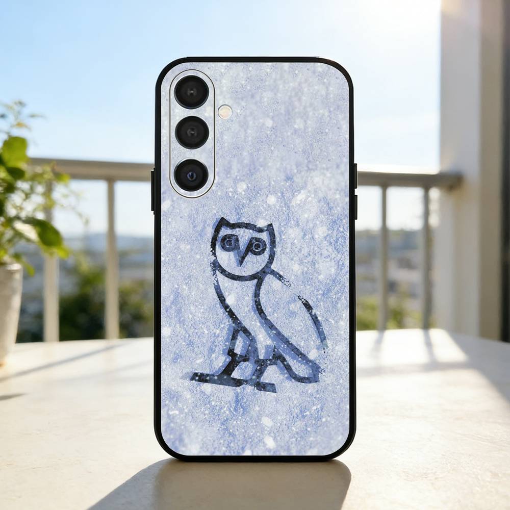 Drake O-OvO O-OWL Phone Case For Samsung A73,72,71,53,52,51,22,91,80, Soft Black Cover