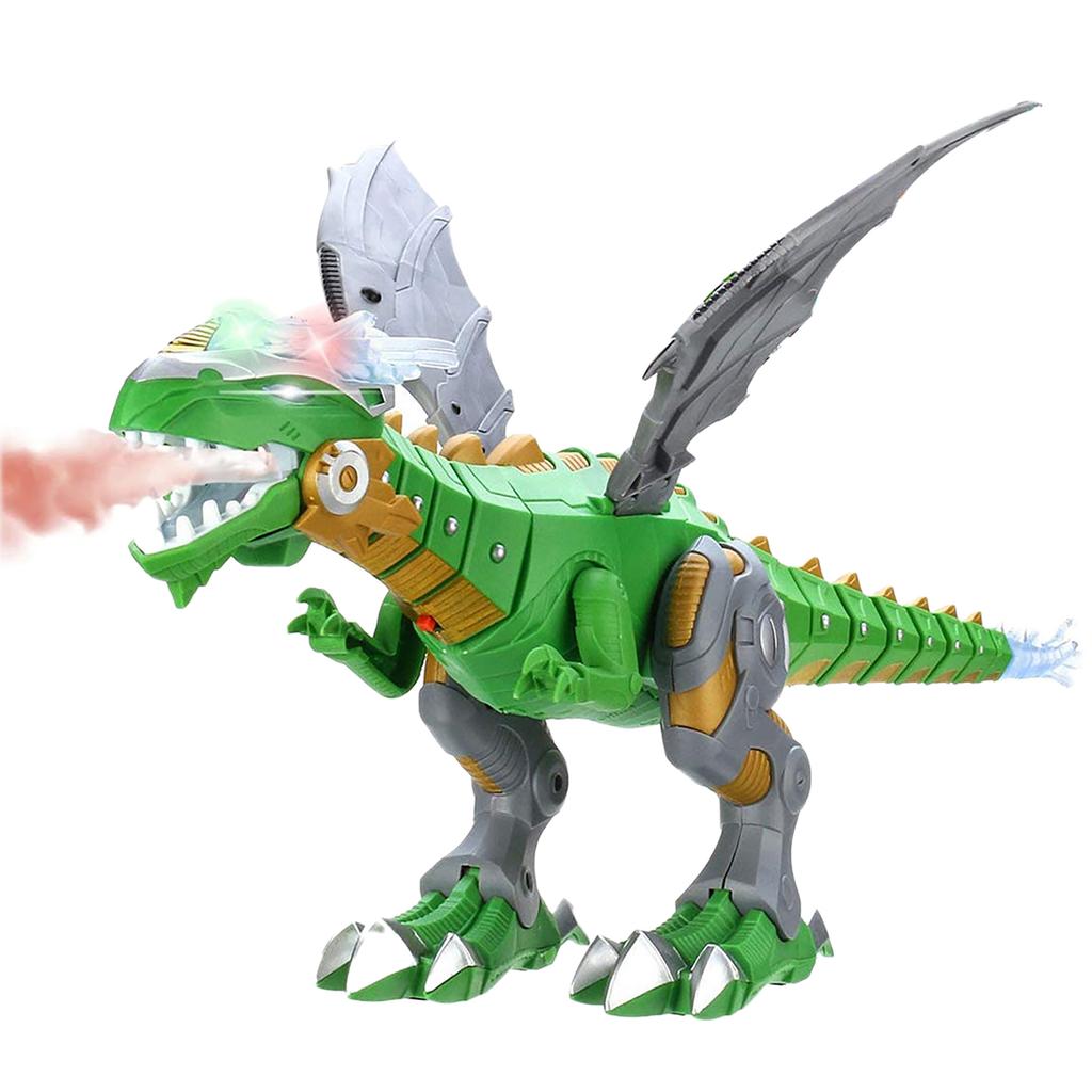 Mist Spraying Robot Dragon Toy Kids Walking Dinosaur Breathing Water Spray with Lights and Sounds