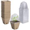 Biodegradable Nursery Home Seedling Pot With Aerated Lid