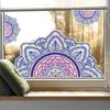 Reflective Rainbow Glass Stickers Colorful Flower Decals Sunlight Dispersing Window Films PVC Clings for Home Decors