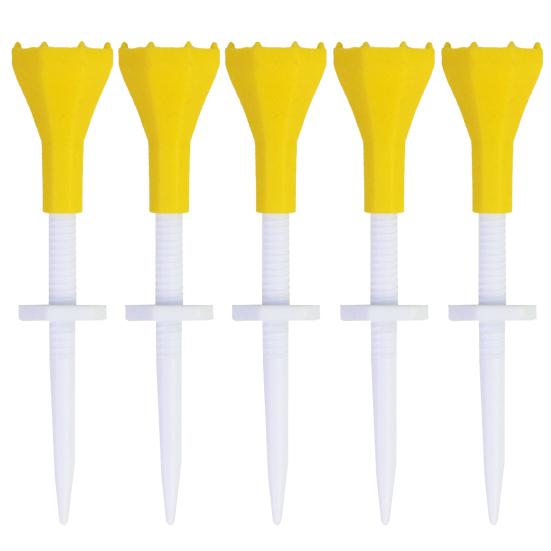 5Pcs Golf Tees Compact Size Height Adjustable Lightweight Unbreakable Low Friction Golf Tees