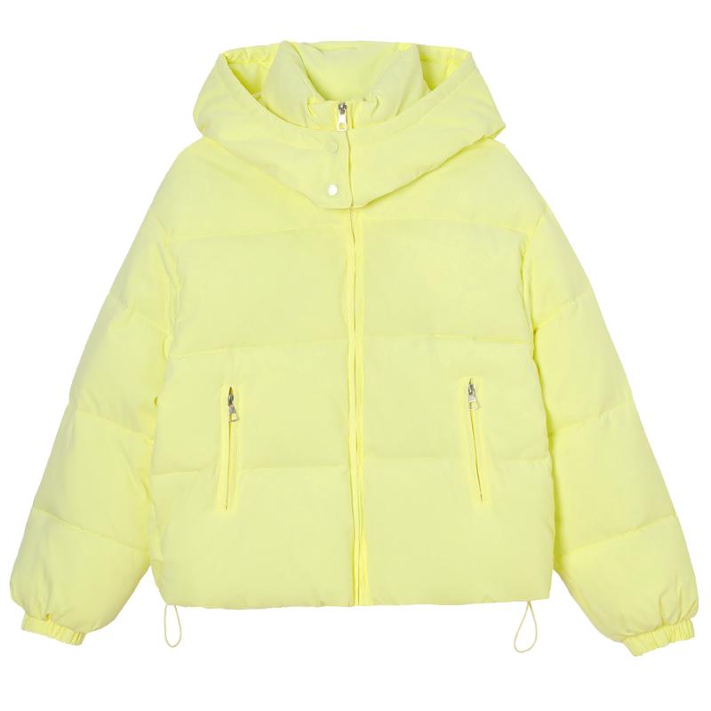 Зимние куртки женские 2024 модные толстые теплые короткие парки большого размера с капюшоном