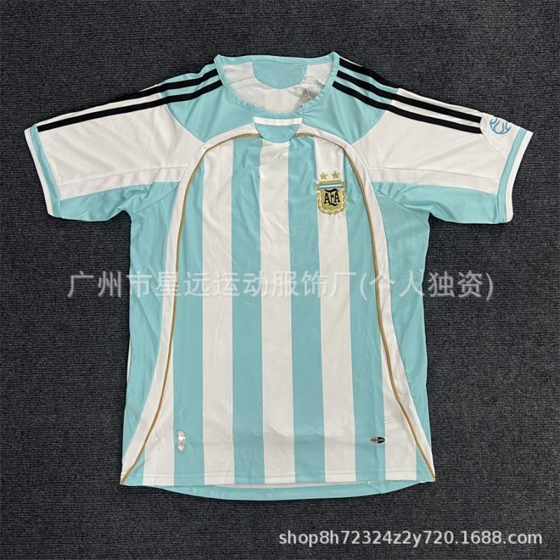 Retro World Cup Football Jerseys - Brazil Argentina England Vintage Soccer Shirts Fans