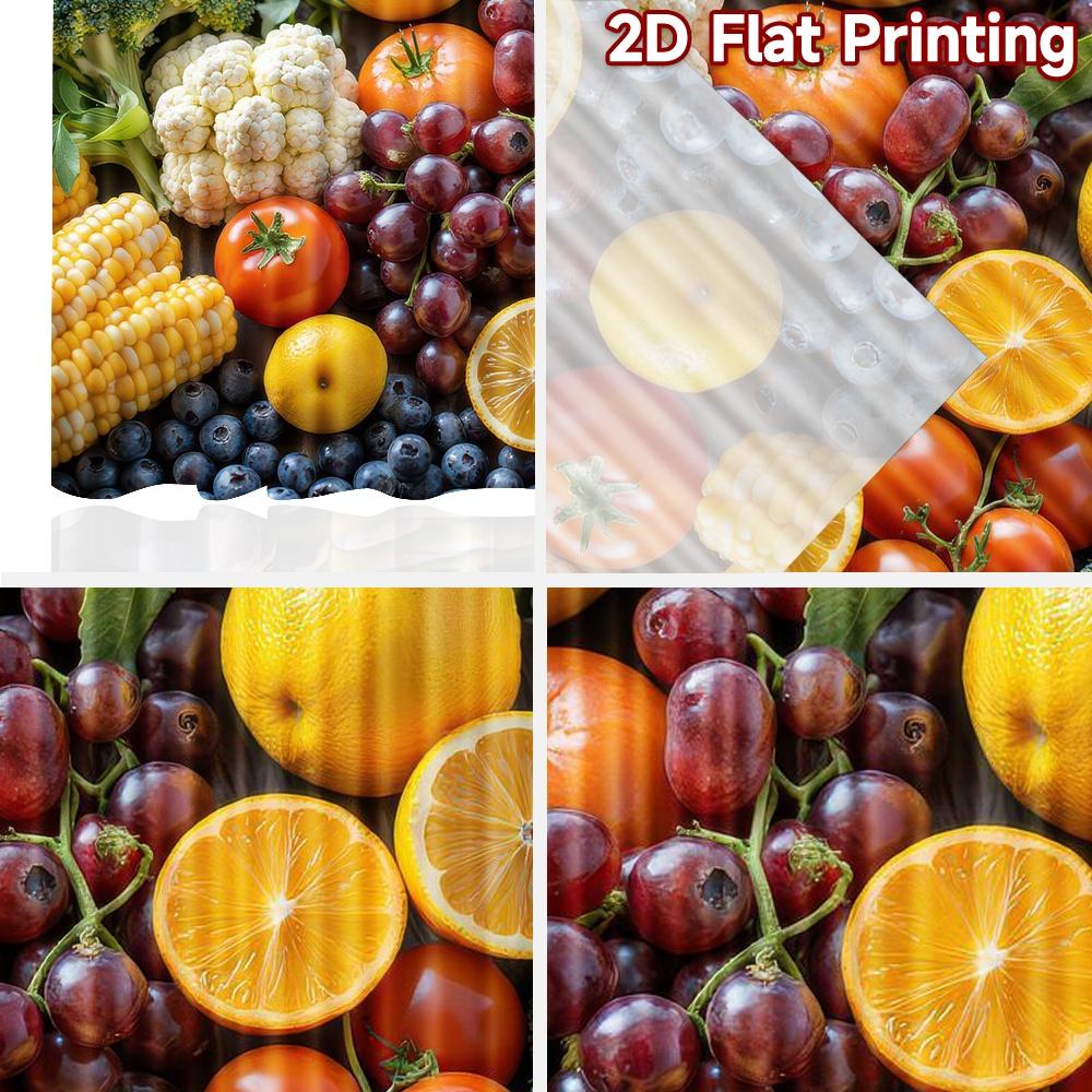 2D плоный Фон для Фотосъемки Фон для Вечеринки Красочная Свежая Продуктовая Композиция 100% Полиэстер Яркое Воссоединение Идеально для