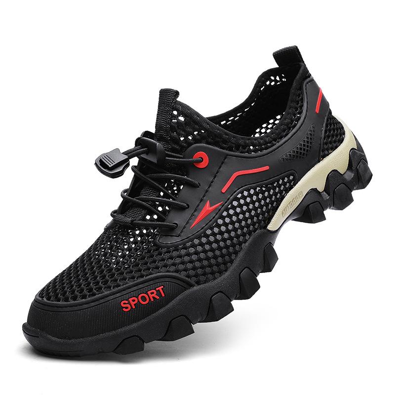Новые летние сандалии мужские сетчатые тонкие дышащие повседневные туфли мужские спортивные туфли для улицы для путешествий и походов