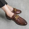 Casual Slip On Formal Dress Loafers Breathable Soft Flats Handmade Male Non Slip Driving Flats Luxury Brand Men Leather Shoes