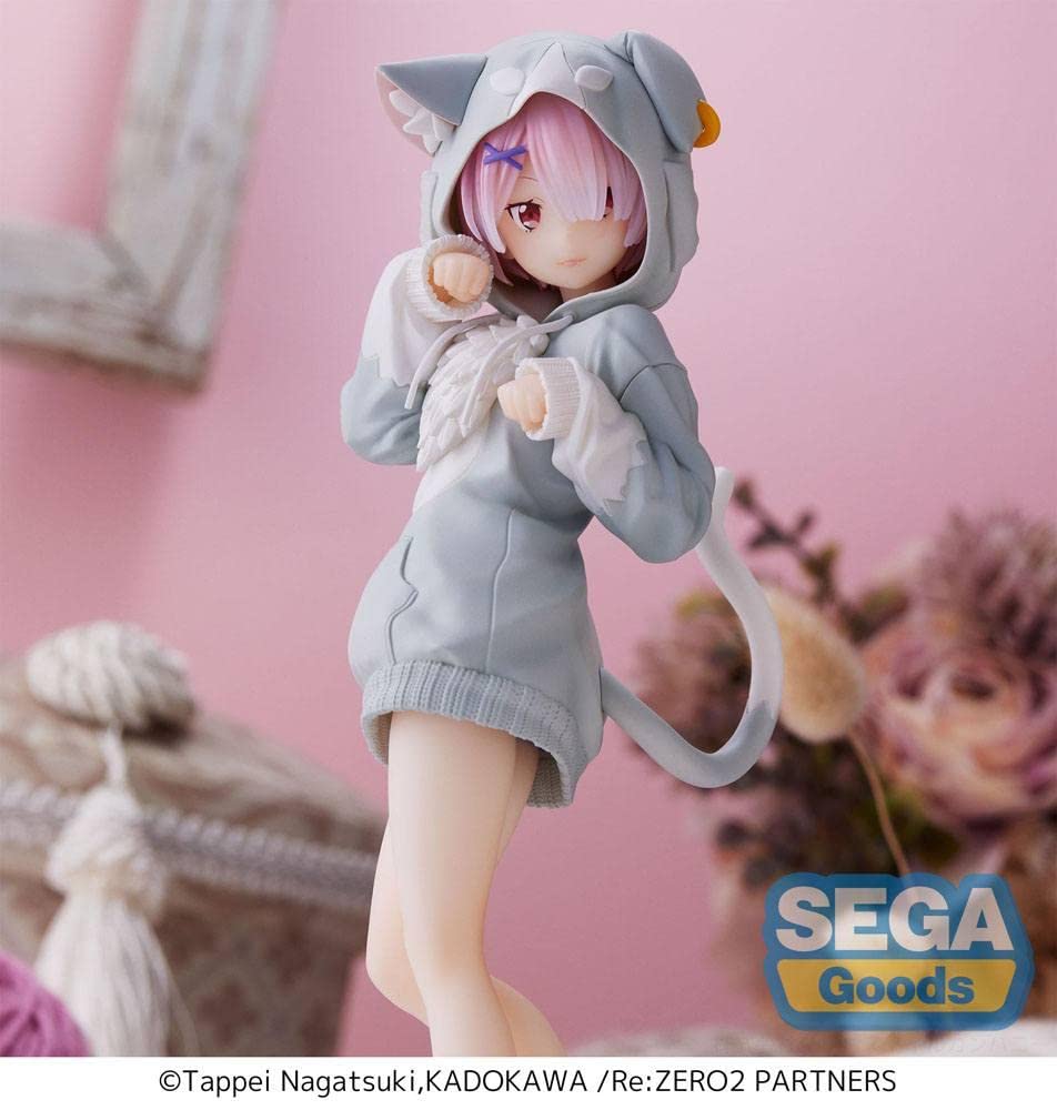 SEGA Ре:Zero - Начиная жизнь в другом мире Супер Премиум Фигурка Рам Упаковка Великого Духа