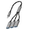 Разветвитель-хаб Type-C на 3 порта USB 3.0 для клавиатуры и мыши, OTG-адаптер