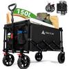 Compact Storage and Carry Wagon 150Kg High Load 1 Second Outdoor Wagon with Independent Camping Camping Sports Luggage Moving [Easy
