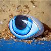 Hand-Painted Gold Nordic Ceramic Evil Eye Decorative Figurine Large Desk Ornament Home Decor Paperweight Gift