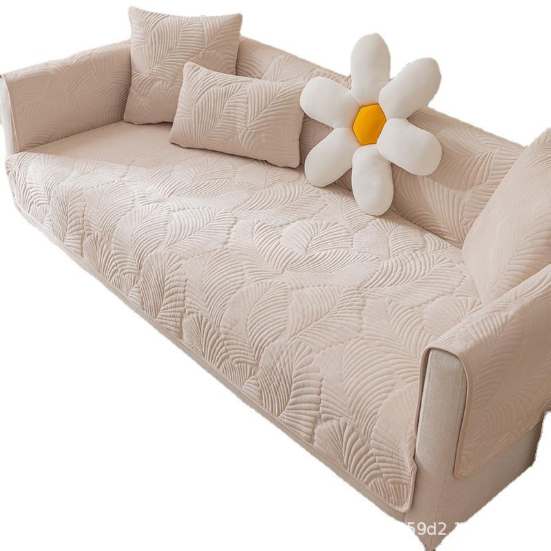 Nordic Simple Pure Cotton Sofa Cushion, Universal Cushion For All Seasons, Non-Slip, High-End Sofa Cover, Towel Cover Cloth, Seat Cushion For Winter