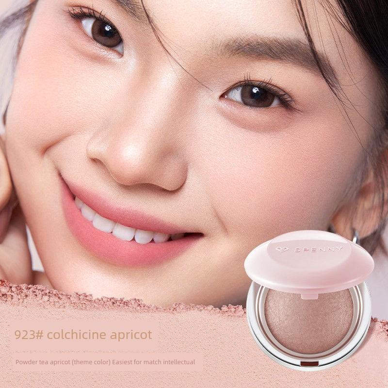 Spenny Soft Mist Blush Tea Apricot Pink Bean Paste Shrink Nature Expansion 922 Baked Powder Blush