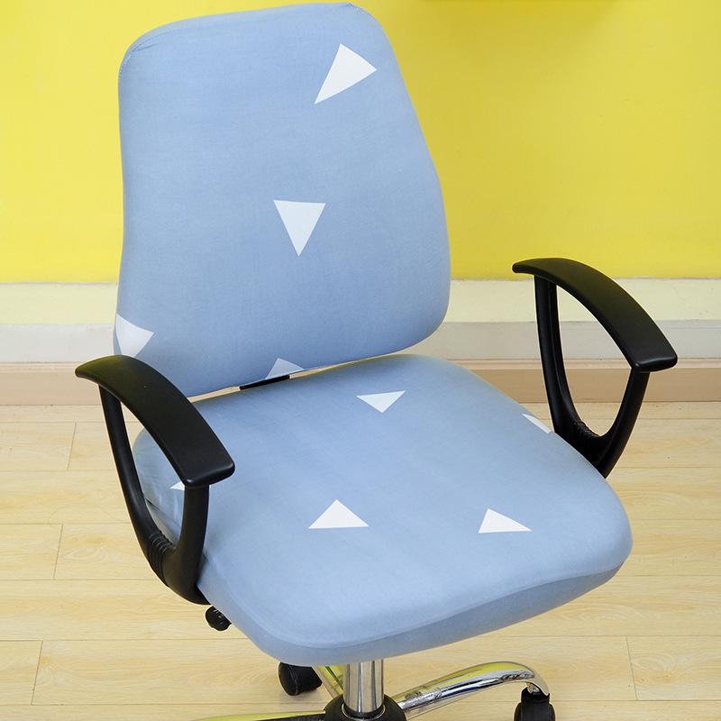 Printed Stretch Split Seat Cover Universal Computer Sectional Chair Covers Home Decor Rotating Lift Office Chair Protectors