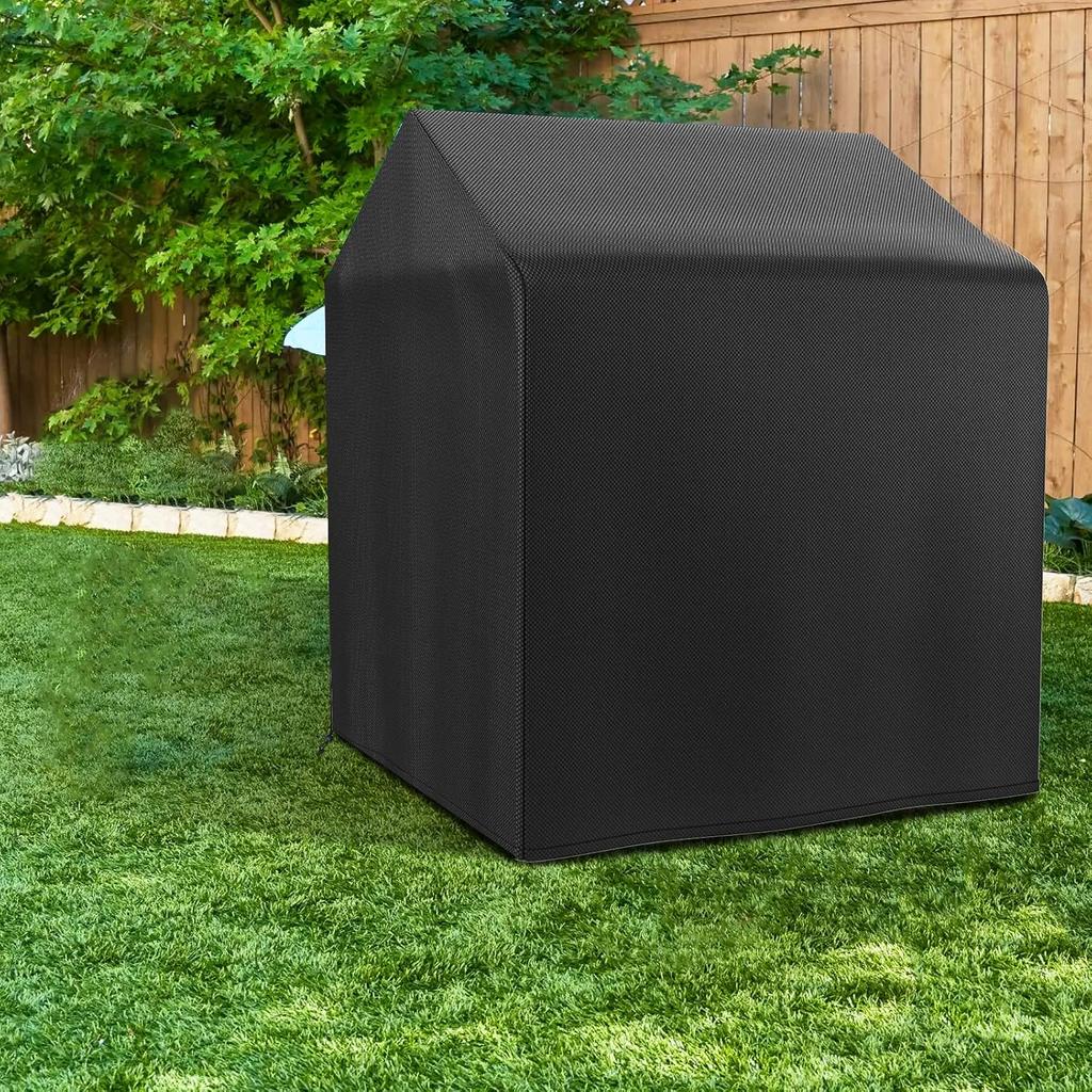 tonhui Outdoor Playhouse Cover, Waterproof Cover for Garden Cottage, 50" L x 45" W x 55" H, Backyard Wooden Playhouse Cover Rain and Sun Resistant