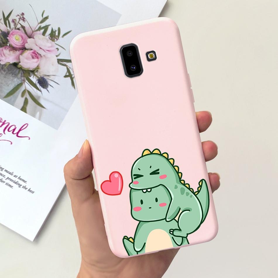 Чехол для Samsung Galaxy J6 Plus 2018 Samsung J6 (2018) J6+ J 6 J6Plus J610F J600G Милый Конфетный Цвет Мягкий Силиконовый Задний Чехол для Телефона