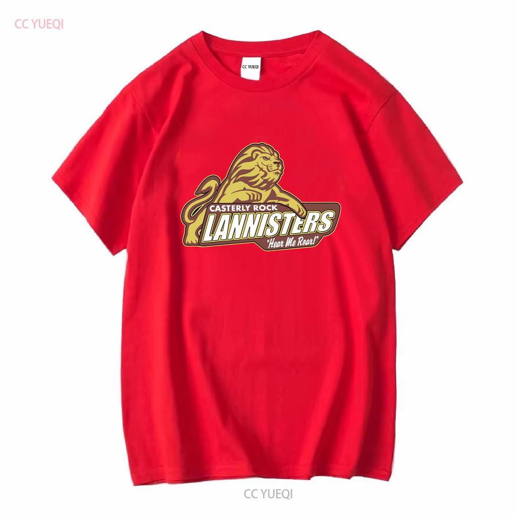 Casterly Rock House Lannister T Shirt 100 Cotton vintage Washed Stretched Top For Everyday Wear Casual Stylish homme Soft