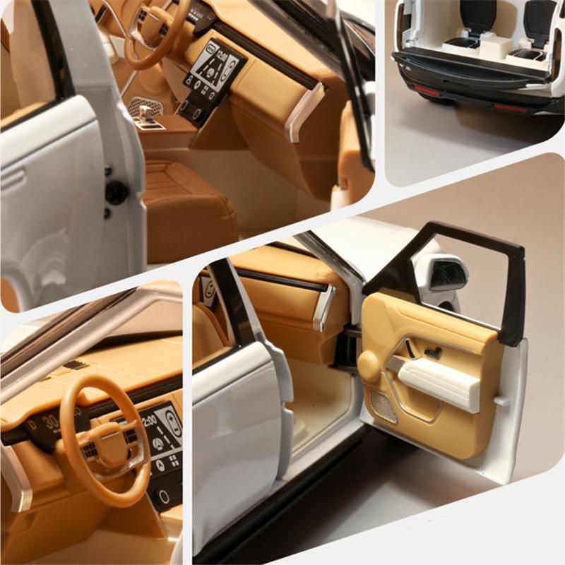 1/24 масштаб Range Rover SUV, металлический литой под давлением сплав, игрушечная модель автомобиля, грузовики для детей, игрушки, автомобили, коллекция для хобби