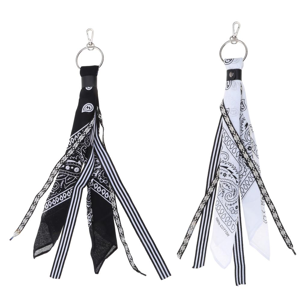 Hip Hop Kerchief Pants Chain Paisley Bandana Wallet Chain Ribbon Biker Headscarf Metal Keychain Bags Pants Jewelry Gift