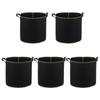 5 pcs Plant Grow Bags Non-Woven Fabrics Durable Nursery Bags For Vegetable Flower Tree Growing Garden Planting Accessories