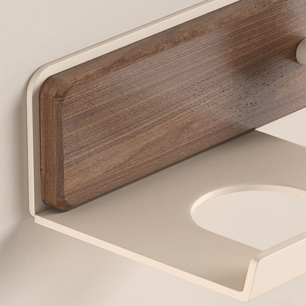 Wall Mount Bathroom Shelf No Drilling Hair Dryer Organizer  Most Hair Dryers