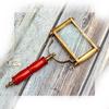 Nautical Brass Red Handled Magnifying Glass Reading Magnifier
