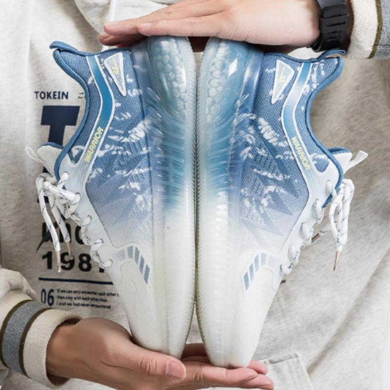 Warrior Мужская обувь, легкие повседневные кроссовки с мягкой подошвой из дышащей сетки