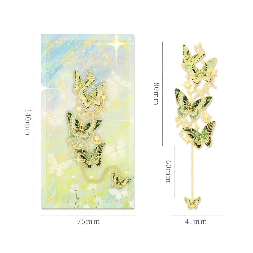 Colorful Design Butterfly Metal Bookmark Butterfly Shape Reading Accessory Office Planner
