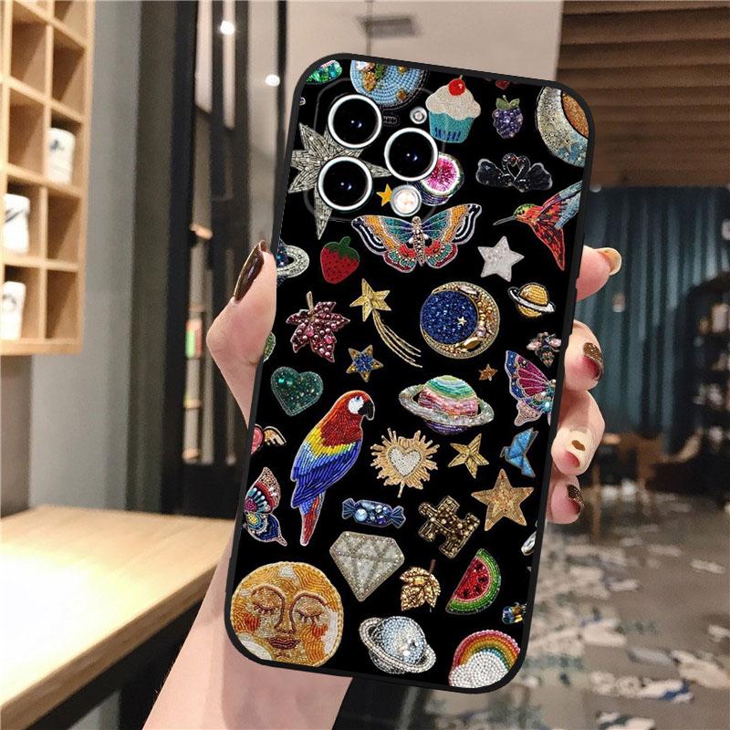 Beadart Красивые Бусины Планеты Эстетичный Чехол Для телефона Для iphone 17 Pro Max Air 16 15 14 13 Pro Max 15 16 Pro 15Plus