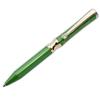 LACHIEVA LUX Jinki Luxury Writing Instruments Stationery with Swiss Crystal Luxury Metal Ballpoint Pen Gift Set One Black and One Green Clip, (German