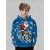 2025 New trendy children's casual hoodie, 3D printed soccer size 7 sweatshirt pattern, daily wear, fashionable and versatile