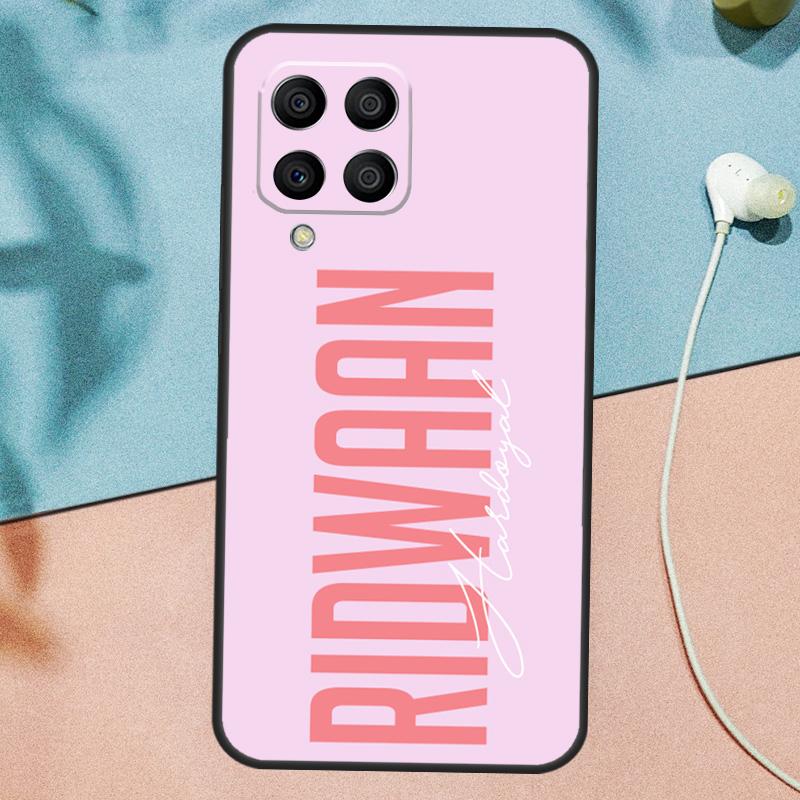 Персонализированный пастельный чехол с индивидуальным именем для Samsung Galaxy M13 M23 M33 M53 M51 M21 M31s M30s M20 M14 M34 M54 M12 M32 M52 Funda
