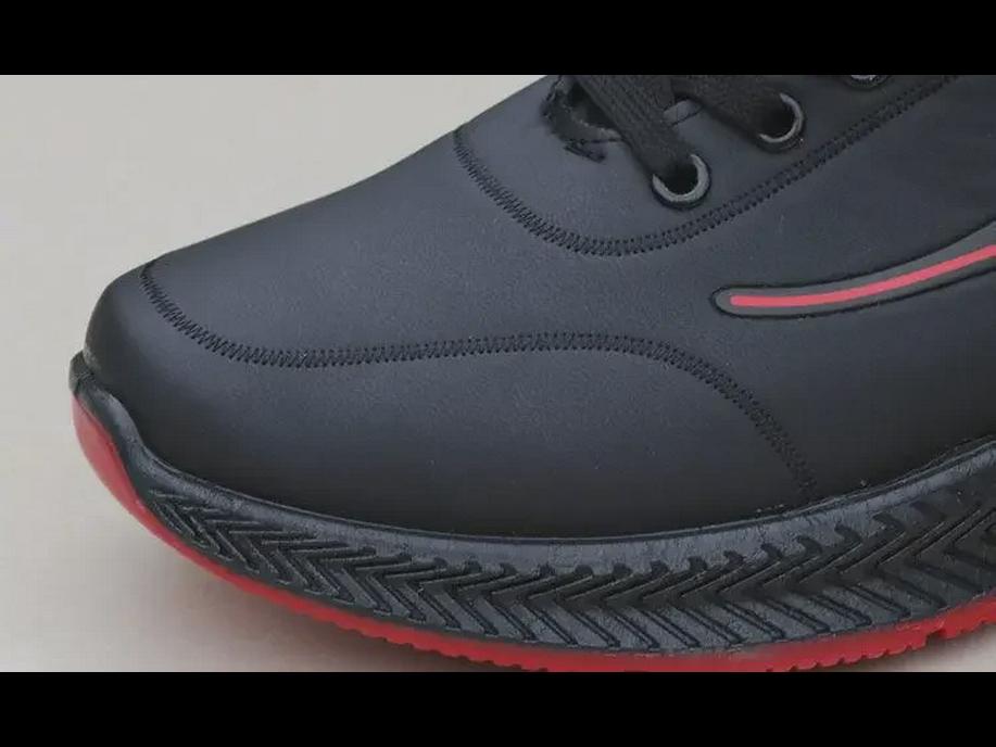 Men's Waterproof Leather Winter Running Shoes with Extra Warmth