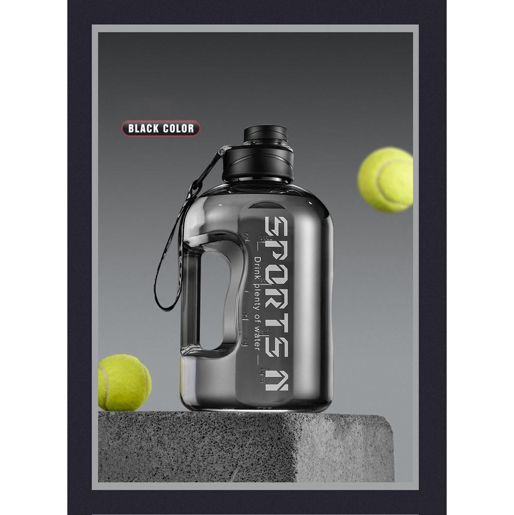 Большая емкость, большое ведро, прозрачные градиентные цветные высококачественные бутылки для воды, портативная спортивная бутылка для воды для фитнеса