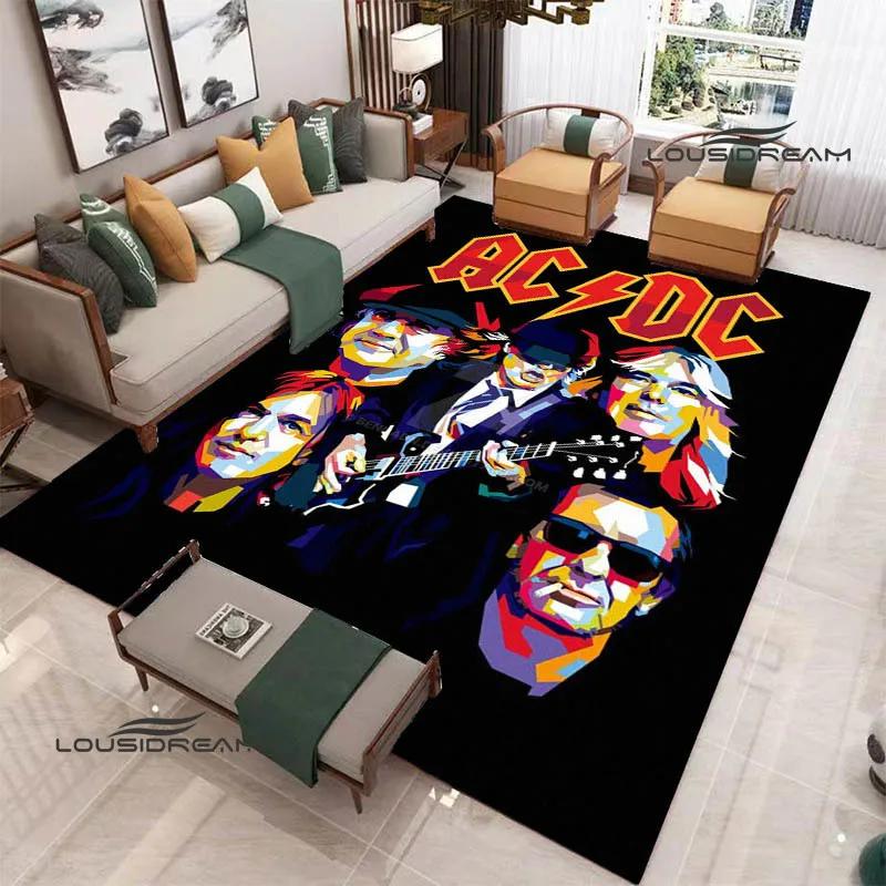 3D ковер с принтом рок-группы AC/DC, коврик для йоги, нескользящий ковер, кухонный коврик, ковры для декора комнаты, ковер для гостиной, ковер для прихожей, подарок на день рождения