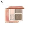 2 IN 1 Highlight Contouring Palette Matte Brightens Tear Cover Facial Tone Skin Groove W8T9