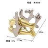 Puzzle Zinc Alloy Intelligence Unlocking Ring Unlocking Set, Nine-Link Educational Toy, Kong Ming Luban Lock Mechanism Box