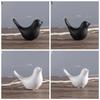 Party Crafts Black White Ceramic Modern Home Decoration Figurines Ornaments Statue Bird Sculpture
