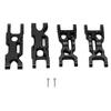 RC Aluminum Front and Rear Lower Suspension Arms for LOSI MiniT 2.0 2WD 118 RC Stadium Truck(Black