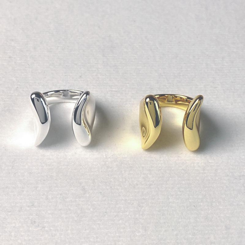 2024 Элегантное Классическое Регулируемое Полированное Открытое Кольцо - Роскошный Дизайн Высокого Класса для Женщин