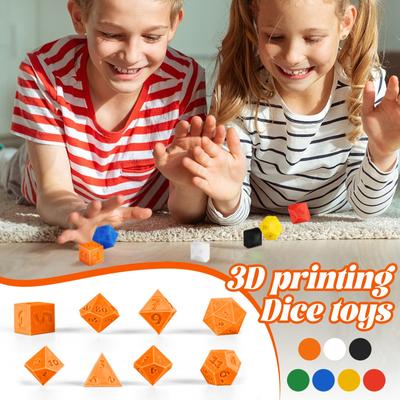 3D-печать игральных костей TRPG 3D-печать игрушек для взрослых и детей Таинственная игрушка в игральных костях TRPG