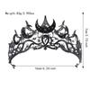 Vintage Black Color Moon Tiara Vintage Style Luxury Design Queen Crown Elegant Hair Jewelry Accessories Star Headpiece for Women