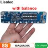 BMS 8S 24V LiFePO4 Аккумуляторная BMS 8S 30A 20A 10A 5A С Функцией Балансировки 24V Плата Защиты PCB PCM Для 24V Системы Солнечного Освещения