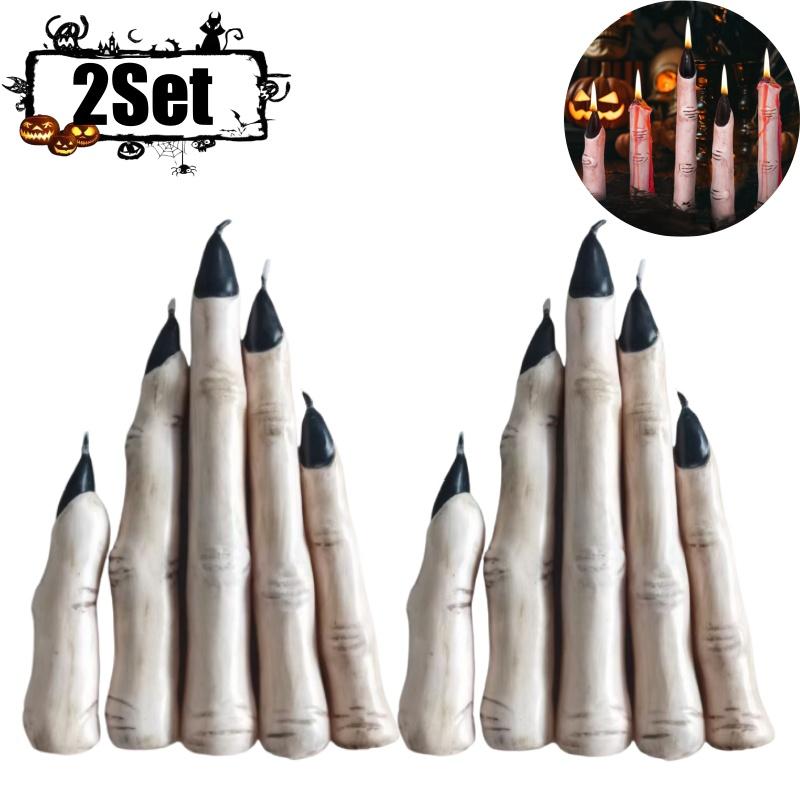 Украшение для Хэллоуинской вечеринки Зомби Рука Кровавая Ужасная Свеча из соевого воска Череп Ароматизированная Жуткая Декоративная свеча на Хэллоуин