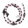 Natural Aventurine Crystal Garnet Gemstone Smooth Beads Necklace 17" UB-4573 UB-4573
