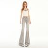 Smoke Grey Micro-Flare Stretch Jeans for Women - Spring/Summer 2025 Collection