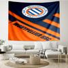 Montpellier Hérault Sc Crest Printed Tapestry, for Bedroom,Livingroom, dormitory, Large Wall Decor, Fabric Decor Fan Birthday Gifts