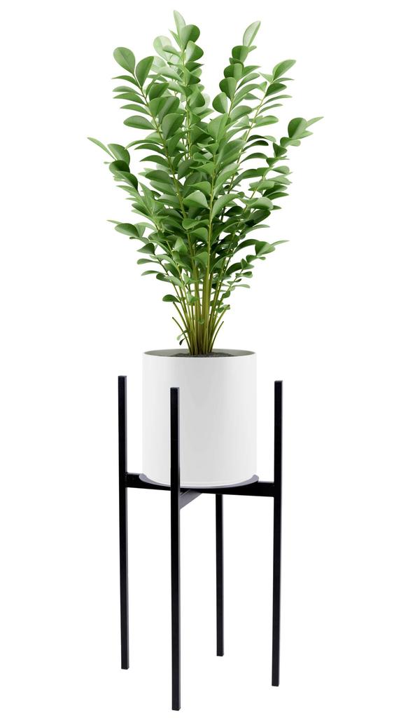 Kwietnik Stojący Loftowy Torre 70 Cm Czarny