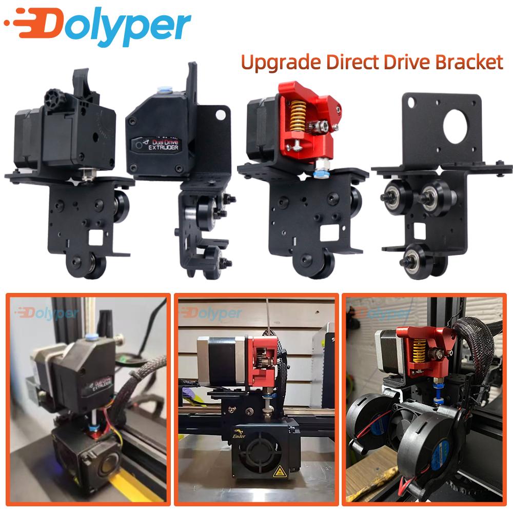 Ender3/V2 CR10 Direct Drive Upgrade Kit Aluminum Sheet Conversion Bracket for Dual Gear/Bowden/TITAN/MK8/DDB/Extruder