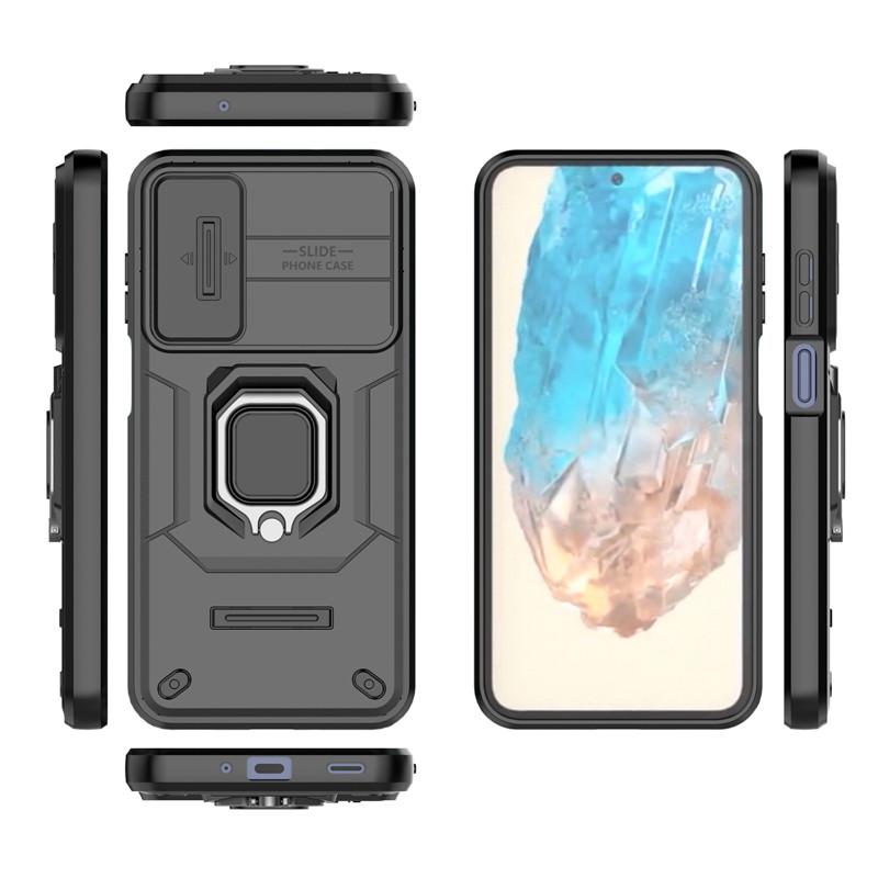 Для Samsung Galaxy M35 Чехол Slide Camera Lens Чехлы Samsung Galaxy M35 Чехол Противоударный Бронированный Чехол PC TPU Для Samsung Galaxy M35